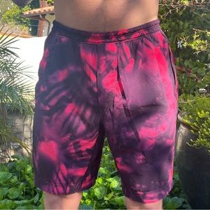 Lululemon Red Tie Dye Shorts